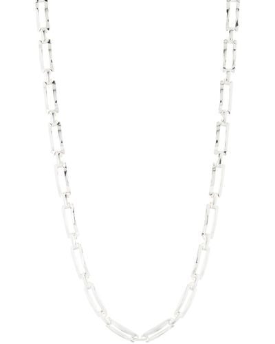 Madewell Rectangular Chain Necklace Gift Box - White