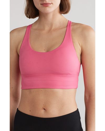 Bally Total Fitness Medium Sports Bra  Medium sports bra, Sports bra, Hot  pink sports bra