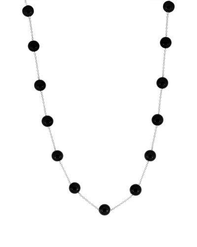 Effy Sterling Silver & Onyx Beaded Necklace - Black