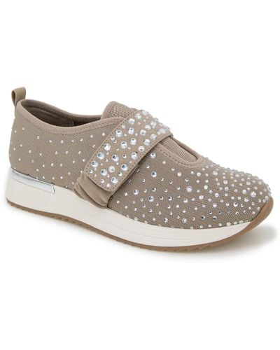 Kenneth Cole Cameron Crystal Mary Jane Sneaker - Gray