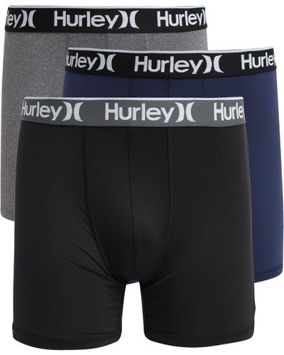 Hurley Assorted 3-pack Boxer Briefs - Black