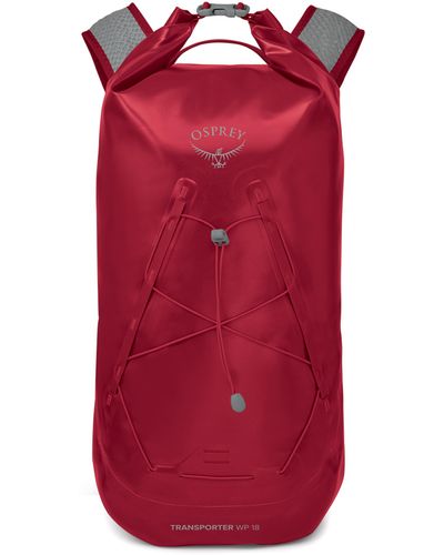 Osprey Transporter® 18 Waterproof Roll Top Backpack - Red