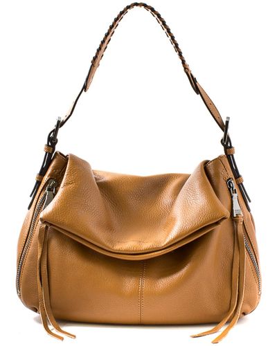 Aimee Kestenberg Leather Bali Hobo Bag - Brown