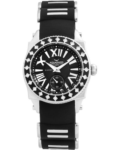 Aquaswiss Swissport L 24 Diamond Watch - Black