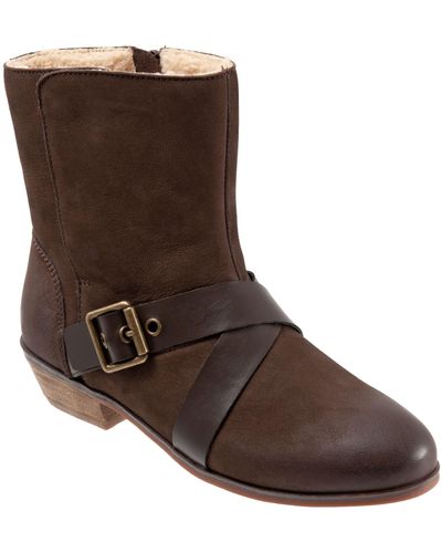 Softwalk Rayne Faux Fur Lined Bootie - Brown