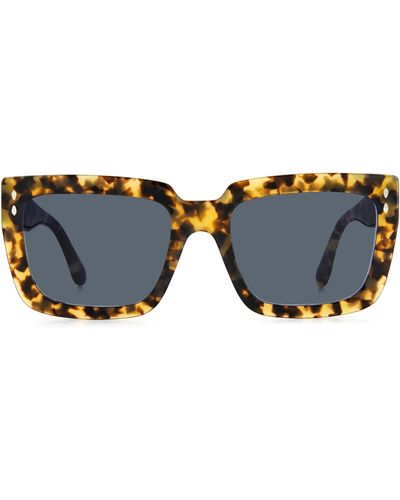 Isabel Marant 55mm Rectangular Sunglasses - Blue