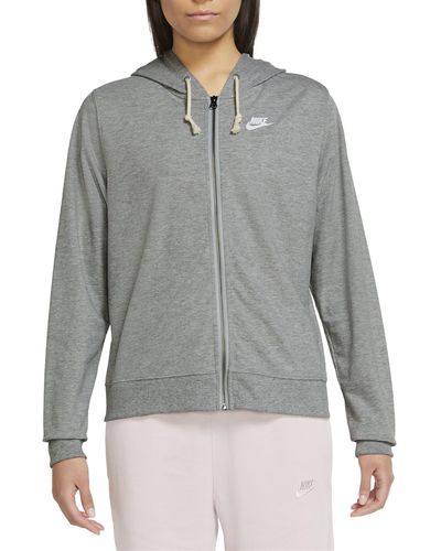 Nike Gym Vintage Hoodie Jacket - Gray