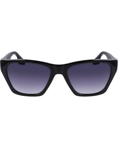 Converse Recraft 54mm Gradient Cat Eye Sunglasses - Blue