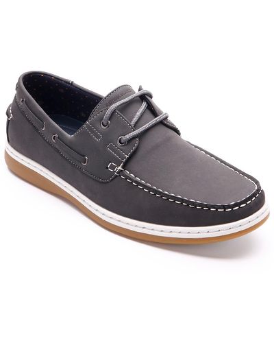 Aston Marc Lace-up Boat Shoe - Gray