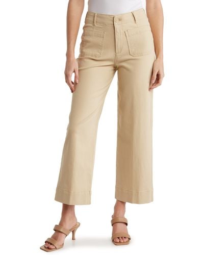 Bagatelle Cropped Cotton Twill Pants - Natural