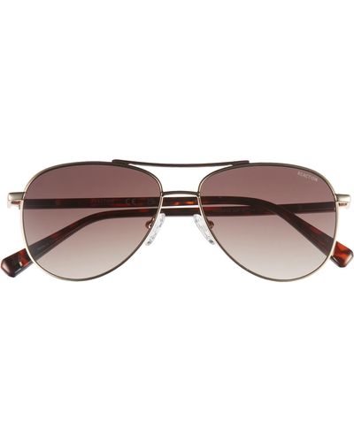 Kenneth Cole 57mm Pilot Sunglasses - Brown