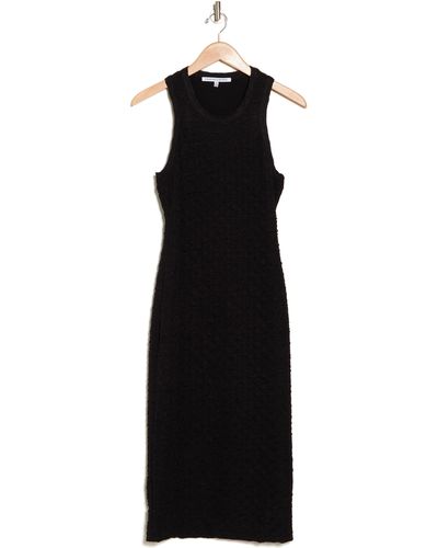 Collective Concepts Puckered Knit Dress - Black