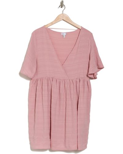 Nordstrom Textured Tunic Cover-up Dress - Pink