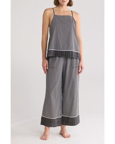 DKNY Camisole Ankle Pants Pajamas - Gray