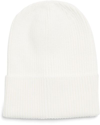 Melrose and Market Everyday Ribbed Beanie In Ivory At Nordstrom Rack - White