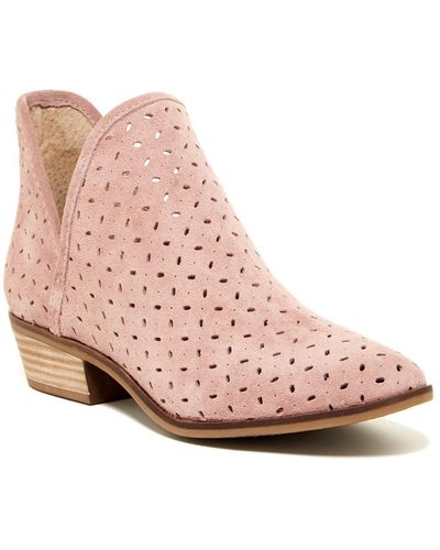 Lucky Brand Kelbie Perforated Bootie - Pink