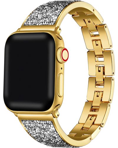 The Posh Tech Crystal Apple Watch® Se & Series 7/6/5/4/3/2/1 Bracelet Watchband - Black
