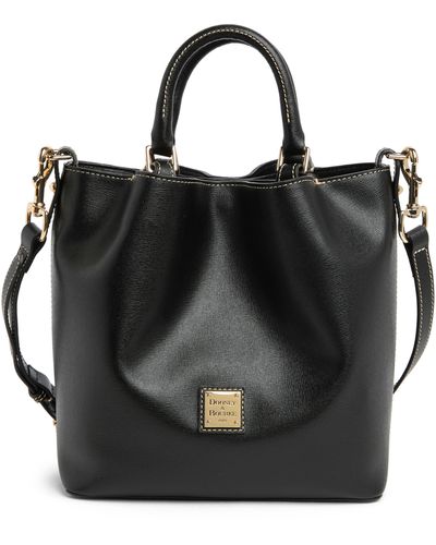 Dooney & Bourke Small Barlow Leather Top Handle Bag - Black