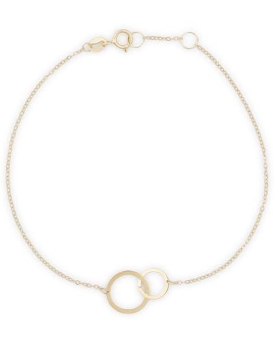 Bony Levy 14k Gold Double Ring Bracelet - White