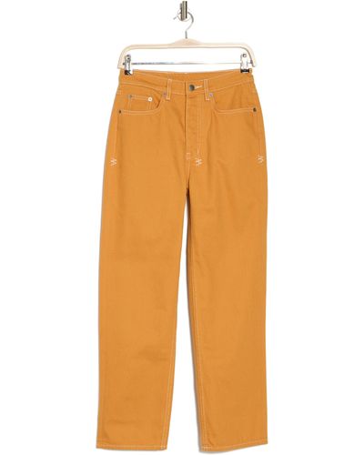 Ksubi Brooklyn Flame Straight Leg Jeans - Orange