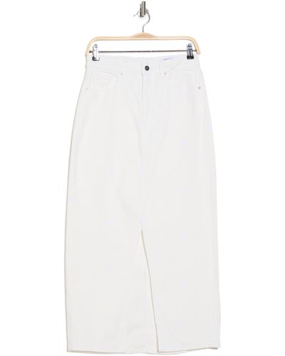 Vero Moda Minna Mid Rise Denim Skirt - White