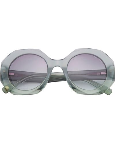 Ted Baker 51mm Round Sunglasses - Gray