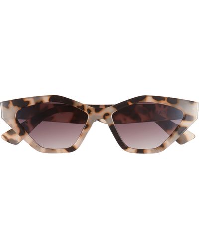 Vince Camuto 52mm Cat Eye Sunglasses - Brown