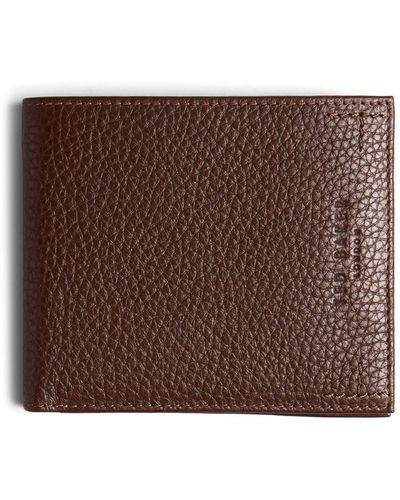 Ted Baker Colorblock Leather Bifold Wallet - Brown