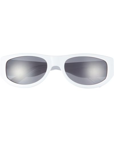 BP. 53mm Wrap Sunglasses - White