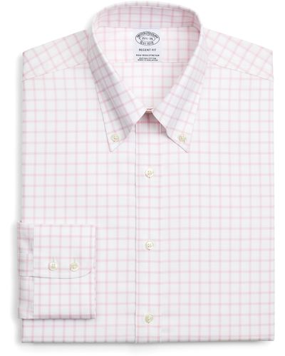 Brooks Brothers Regent Fit Non-iron Stretch Dress Shirt - Multicolor