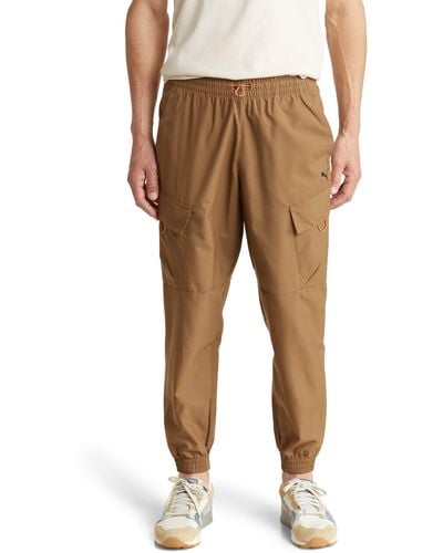PUMA Open Road Recycled Polyester Cargo Pants - Natural