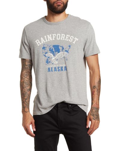 Rainforest Soft Washed Graphic T-shirt - Gray