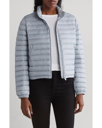 Save The Duck Neha Channel Quilt Puffer Jacket - Gray
