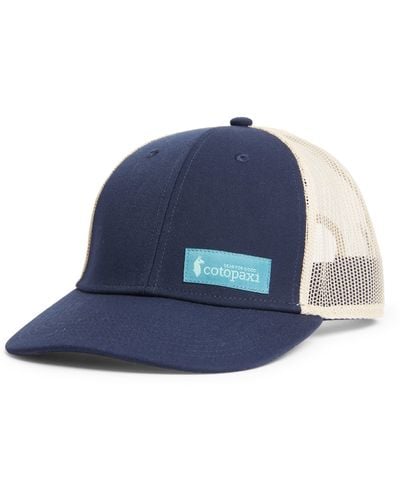 COTOPAXI Llama Trucker Hat - Blue