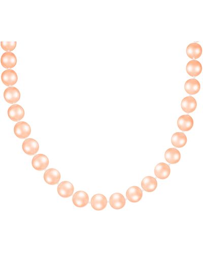 Splendid 14k Gold & 11-12mm Pink Cultured Freshwater Pearl Necklace