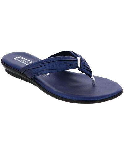 Italian Shoemakers Aleena Thong Sandal - Blue