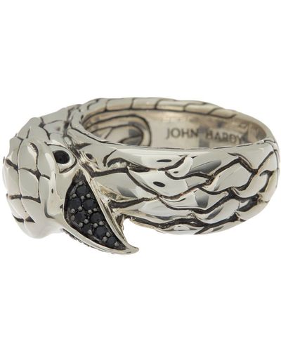 John Hardy Legends Eagle Lava Ring - Gray