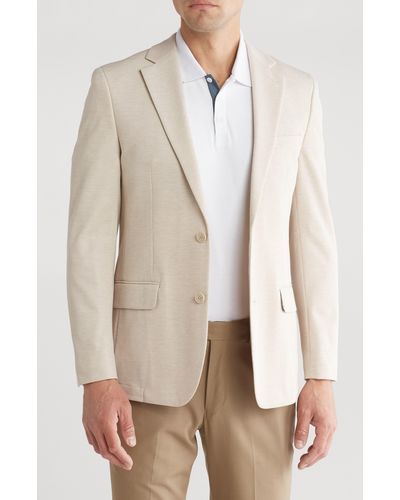 Original Penguin Single Breasted Two Button Sport Coat - Natural