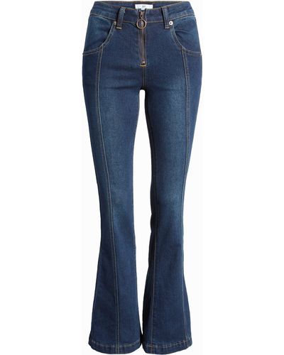 BP. Center Seam Flare Jeans In Dark Indigo Wash At Nordstrom Rack - Blue