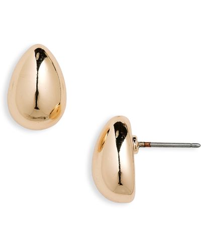 Halogen® Droplet Stud Earrings - Metallic