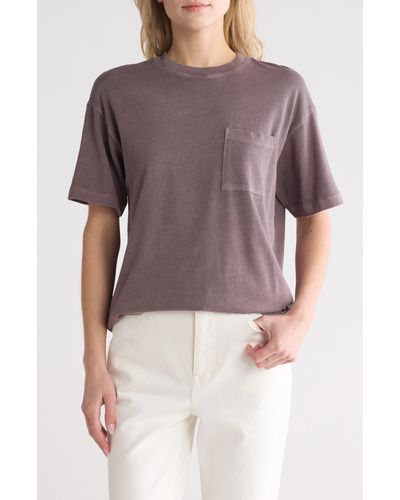 Madewell Garment-dyed Oversize Cotton Pocket T-shirt - Brown