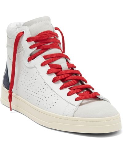 P448 Taylor High Top Sneaker - Red