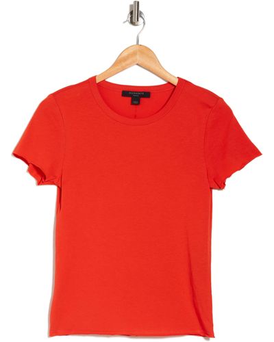 AllSaints Bela Cotton T-shirt - Red