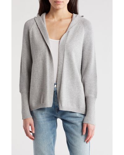 Kensie Hooded Cardigan - Gray