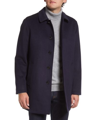 Nordstrom Russell Mac Wool & Cashmere Coat - Blue