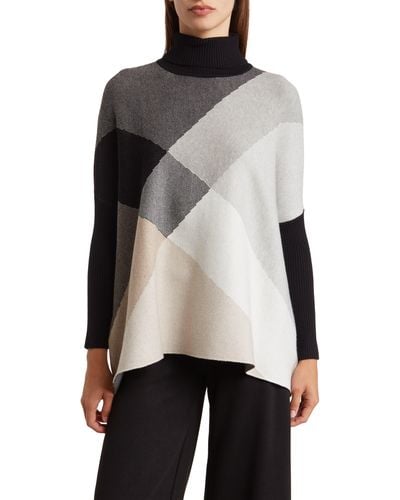 Joseph a turtleneck poncho sweater top