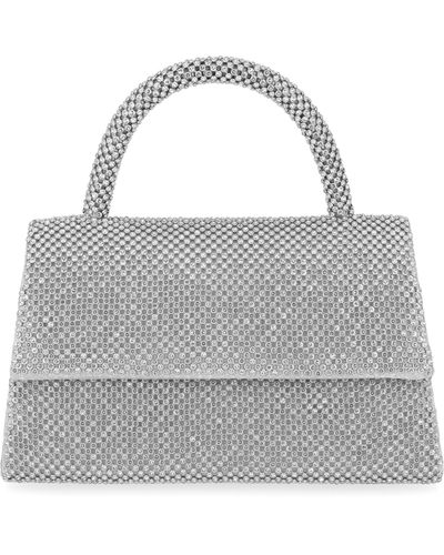 Jessica Mcclintock Remi Crystal Top Handle Bag - Gray