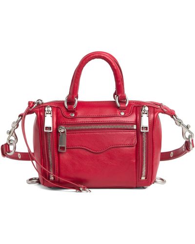 Rebecca Minkoff M.a.b. Bittie Leather Crossbody Bag - Red