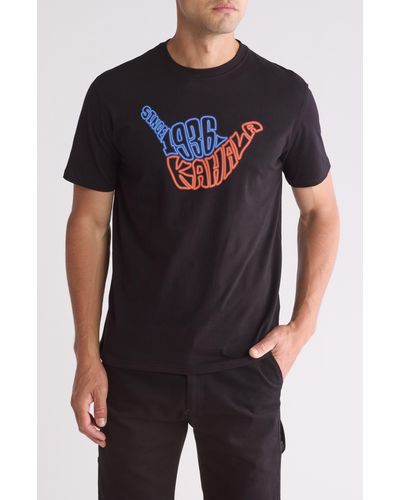Kahala Shaka Graphic T-shirt - Black