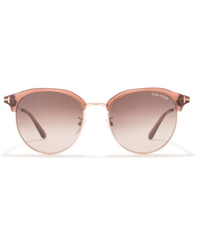 Tom Ford 55mm Gradient Round Sunglasses - Pink